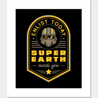 Super Earth Needs You Posters and Art